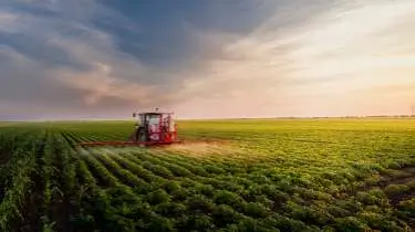 tractor in field